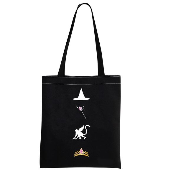 Borsa A Tracolla WZMPA Elphaba & Glinda - Musical Wicked - Tela Stampata 3D - Regalo Fan